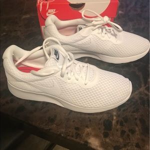 All white Nike